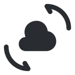 Cloud Change SVG Icon